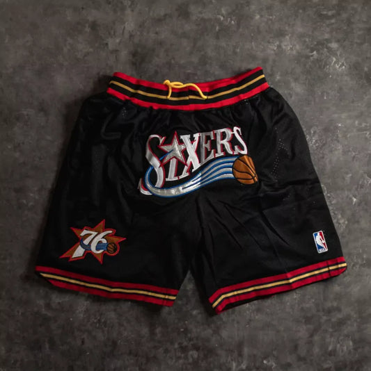 Short Philadelphia Sixers Negro